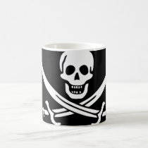 Pirate Flag of Captain Calico Jack Rackham mugs