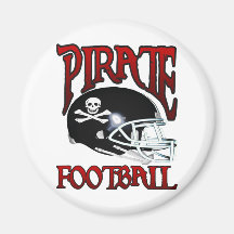 PIRATE FOOTBALL MAGNET