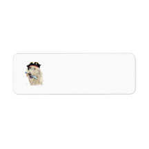 Pirate Ginger Labradoodle Return Address Label