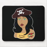Pirate Girl Mouse Pad