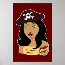 Pirate Girl Print