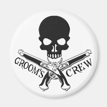 Pirate Groom's Crew Magnet