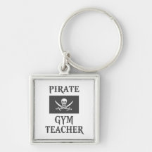 Pirate Gym Teacher Keychain