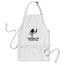 Pirate Id rather be plundering Apron