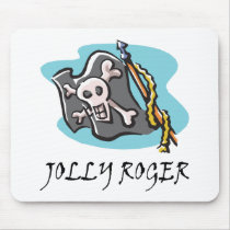 Pirate Jolly Roger Flag mousepads