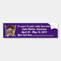 Pirate King Lafitte Important View Hint Bumper Stickers