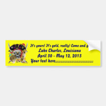 Pirate King Lafitte Important View Hint Bumper Sticker