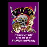 Pirate King of Kings Lafitte Important View Hints business cards