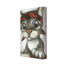 Pirate kitten gallery wrapped canvas