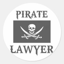 Pirate Lawyer Stickers