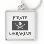 Pirate Librarian Key Chains
