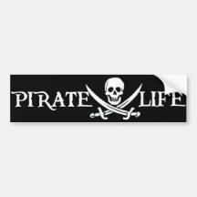 Pirate Life Caribbean Pirates Bumper Stickers
