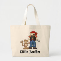 Pirate Little Brother Tote Bag