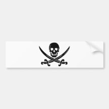 Pirate Logo Bumper Sticker
