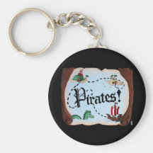 Pirate Map Keychains