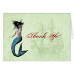 Pirate Mermaid Thank You Card