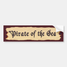 Pirate of the Sea Bumper Sticker