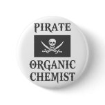 Pirate Organic Chemist Pinback Buttons