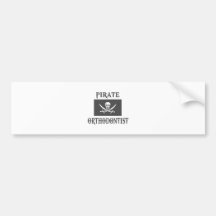 Pirate Orthodontist Bumper Sticker