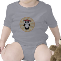 Pirate Panda Infant Bodysuit t-shirts
