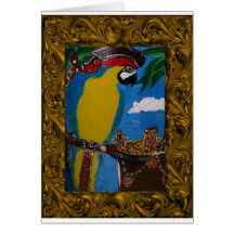 Pirate Parrot Card