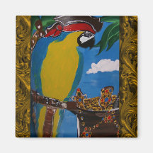 Pirate Parrot Magnet