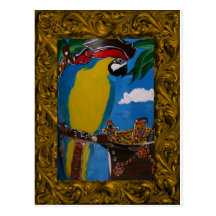 Pirate Parrot Post Cards