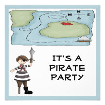 Pirate Party Invitations