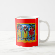 Pirate Party  Parrots Mug