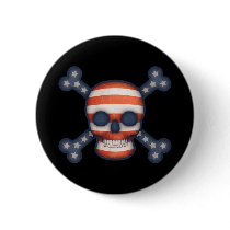 Pirate Patriot Pinback Button