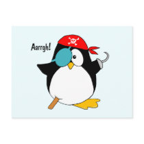Pirate Penguin Post Card
