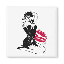 PIRATE PIN UP GIRL MAGNET