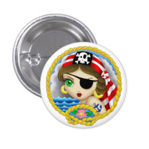 Pirate Portrait Button