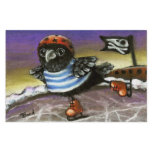 Pirate raven ice skating personalized stationery