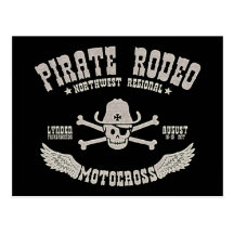 Pirate Rodeo Postcards