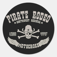 Pirate Rodeo Stickers