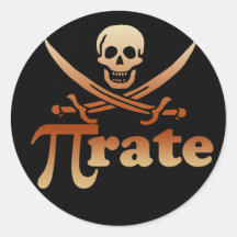 Pirate Round Sticker