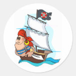 Pirate Round Stickers