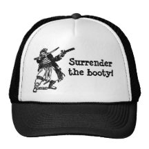 Pirate Says Surrender the Booty! Mesh Hats