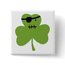 Pirate Shamrock Pin