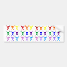 Pirate shears rainbow transparent 2009 bumper stickers