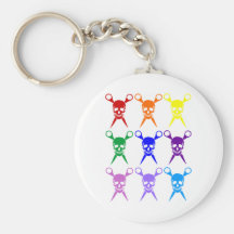 Pirate shears rainbow transparent 2009 keychains