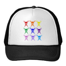 Pirate shears rainbow transparent 2009 mesh hats