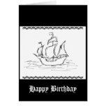 Pirate ship. greeting cards