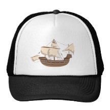Pirate Ship Mesh Hat