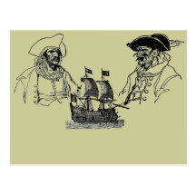 Pirate Ship Postcard