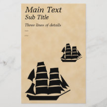 Pirate Ship. Sailing Ship. Personalized Flyer
