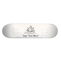 Pirate Ship. Skateboard Decks