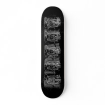 Pirate Sketch. Black and White. Skate Board Decks