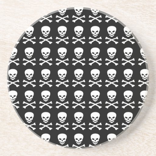 Pirate Skull and Crossbones Coasters